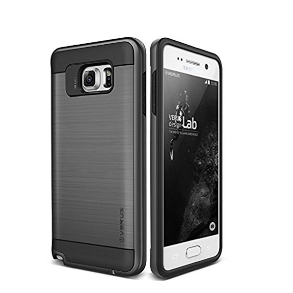 Galaxy Note 5 Case Verus Verge dark silver heavy duty